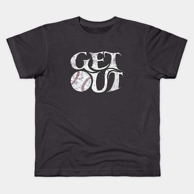 Get out and play baseball Take me out to the ballpark Kids T-Shirt by BrederWorks